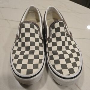 Nearly brand new checkerboard Vans size 4 (Men's) or 5.5 (Women's)